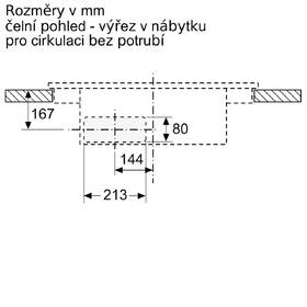 Indukční varná deska s odsáváním Bosch PVS611B16E černá barva
