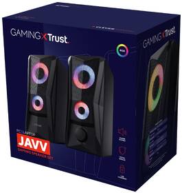 Reproduktory Trust GXT 606 Javv RGB-Illuminated 2.0 Speaker Set černá barva
