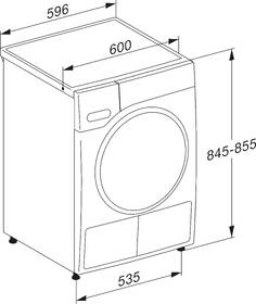 Sušička prádla Miele TWH 780 WP bílá barva
