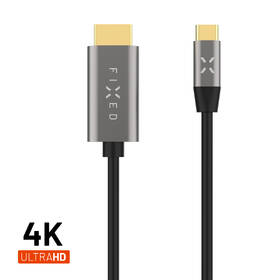 Kabel FIXED USB-C/HDMI 2.0 4K60Hz, 2m černá barva
