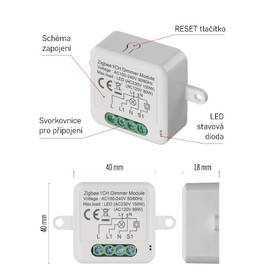 Modul EMOS GoSmart stmívací IP-2111DZ, ZigBee, 1-kanálový 
