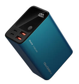 Powerbank GoGEN 27000mAh, PB270001BL, PD65W modrá barva
