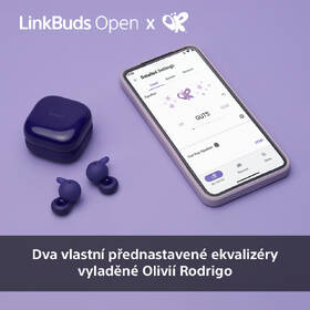 Sluchátka Sony LinkBuds Open Olivia Rodrigo Edition fialová barva
