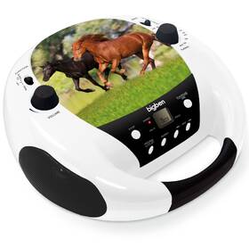 Radiomagnetofon s CD Bigben CD52HORSE5MP3USB černá barva
