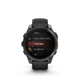 Chytré hodinky Garmin fenix 8 47 mm AMOLED - Slate Gray / Black Silicone Band + Topo Czech PRO voucher 
