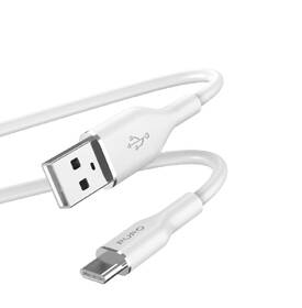 Kabel Puro Soft USB-C/USB-A 60 W, 1,5 m bílá barva
