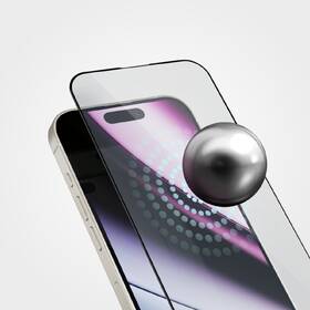 Tvrzené sklo Epico ImpactBuffer 3D s instalačním rámečkem na Apple iPhone 16 Pro Max 
