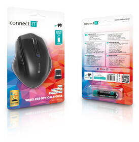 Myš Connect IT Dual SmartSwitch USB, Bluetooth černá barva
