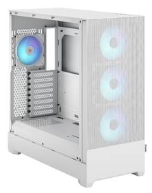 Case FRACTAL DESIGN RGB Tempered Glass Clear Tint bílá barva
