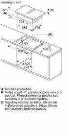 Indukční varná deska s odsáváním Bosch PVQ811H26E ovládání DirectSelect+ černá barva
