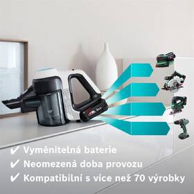 Tyčový vysavač Bosch BCS71HYG2 bílá barva
