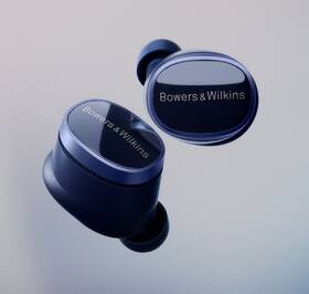 Sluchátka Bowers & Wilkins Pi8 modrá barva
