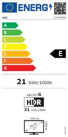 Monitor AOC C27G4ZXU černá barva
