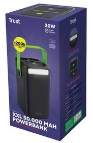 Powerbank Trust Redoh XXL, 50000 mAh černá barva
