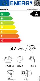 Pračka Gorenje WPEI74SA1S/CZ bílá barva
