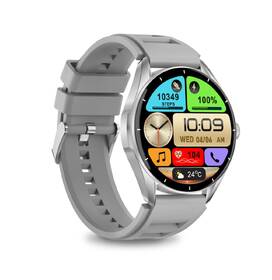 Chytré hodinky Aligator Watch AMOLED stříbrná barva
