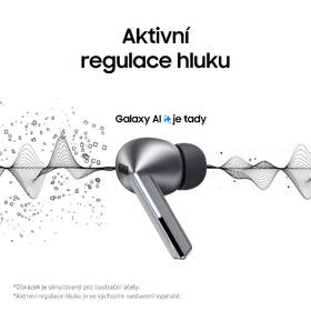 Sluchátka Samsung Galaxy Buds3 Pro bílá barva
