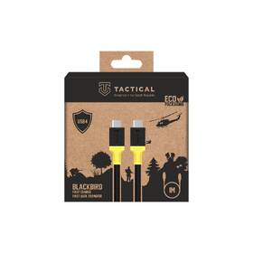 Kabel Tactical BlackBird USB4, USB-C/USB-C, 1m černá barva
