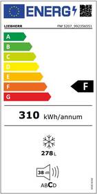 Mraznička Liebherr GNf 52Z07 bílá barva
