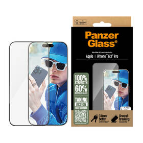 Tvrzené sklo PanzerGlass na Apple Iphone 16 Pro s instalačním rámečkem 
