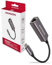 Síťová karta Axagon USB-C 3.2 Gen 1 - Gigabit Ethernet šedá barva
