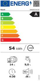 Myčka nádobí Bosch SMS6ECW15E EfficientDry bílá barva
