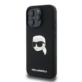 Kryt na mobil Karl Lagerfeld Karl Head na Apple Iphone 16 Pro, MagSafe černá barva
