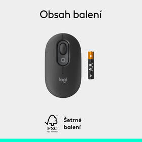 Myš Logitech POP šedá barva
