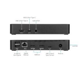 Dokovací stanice Targus USB-C Dual 4K dock with 6 černá barva
