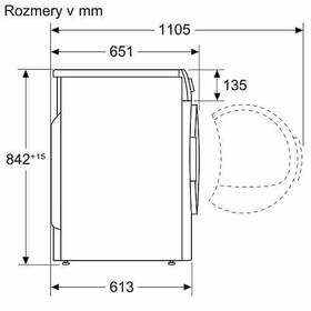 Sušička prádla Bosch WQB245B1BY bílá barva
