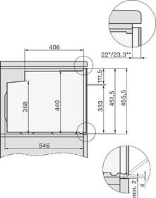 Trouba Miele H 7440 BPX černá barva
