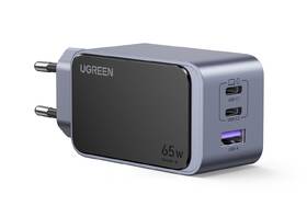 Nabíječka do sítě UGREEN Nexode S 65W 2xUSB-C, 1xUSB-A, GaN šedá barva
