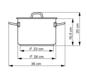 Hrnec s poklicí Kolimax 26 cm, 8,0 l nerez
