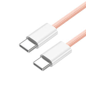 Kabel CubeNest USB-C/USB-C, 60W, 1m, 4 ks bílá barva
