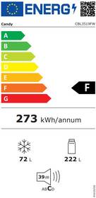 Chladnička s mrazničkou Candy CBL3519FW 
