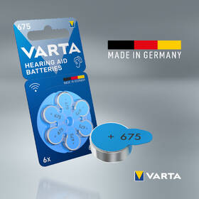 Baterie do naslouchadel Varta Hearing Aid Battery 675, blistr 6ks 
