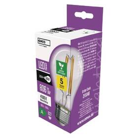 Žárovka LED EMOS Filament klasik, 3,8W, 806lm, E27, neutrální bílá 
