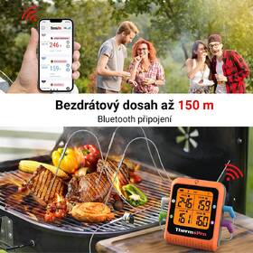 Teploměr do masa ThermoPro TP-930 oranžová barva
