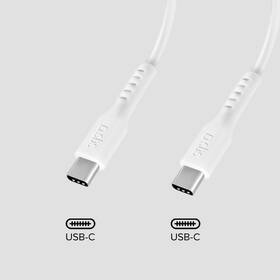 Kabel SBS USB-C/USB-C, PD, 240 W, 3 m bílá barva
