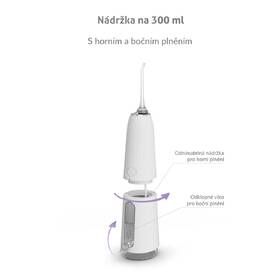 Ústní sprcha TrueLife AquaFloss Compact C200 bílá barva
