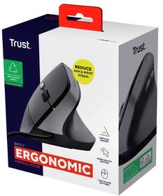 Myš Trust Bayo II Ergonomic, USB černá barva
