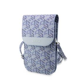 Pouzdro na mobil Guess PU G Cube Phone Bag modrá barva
