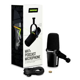 Mikrofon Shure MV7+ černá barva
