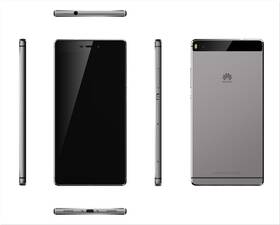 Mobilní telefon Huawei P8 16 GB - Titanium Grey šedá barva
