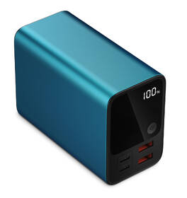 Powerbank GoGEN 27000mAh, PB270001BL, PD65W modrá barva
