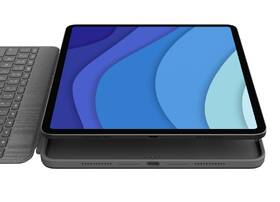 Pouzdro na tablet Logitech Combo Touch na Apple iPad Pro 12.9" (5. gen.) US šedá barva
