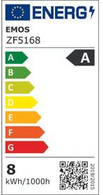 Žárovka LED EMOS Filament klasik, 7,2W, 1521lm, E27, neutrální bílá 
