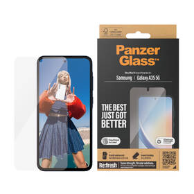 Tvrzené sklo PanzerGlass na Samsung Galaxy A35 5G s instalačním rámečkem 
