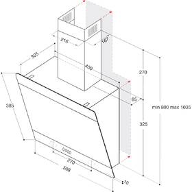 Odsavač par Whirlpool WHVP 62F LT SD stříbrná barva
