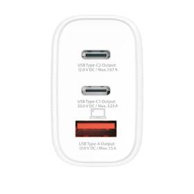 Cestovní adaptér SKROSS USB A+C 65W GaN UK, Power Delivery, typ G 
